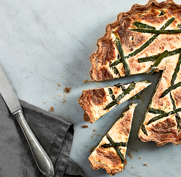 asparagus & parmesan tart